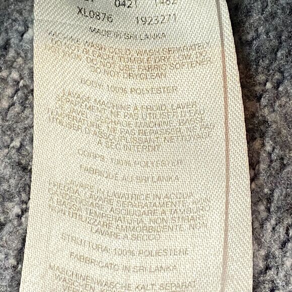 Columbia Sweater Womens XL Blue Knit Polyester Long Sleeve High Low Turtleneck - Picture 6 of 10